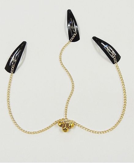 Lime By Manika Ghungroo Headchain - Golden