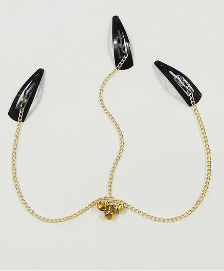 Lime By Manika Ghungroo Headchain - Golden