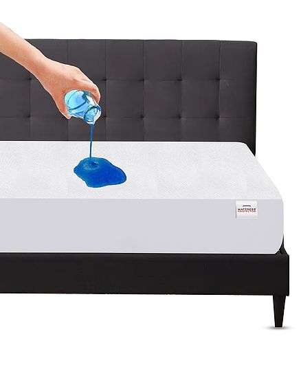 Mattress Protector Waterproof Mattress Cover Single/Twin Bed For Bed Size 75 x 48 inches - White