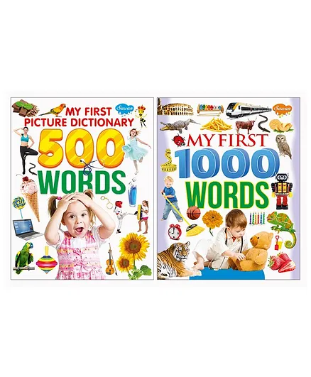 My First Picture Dictionary & Words Books Pack of 2- English