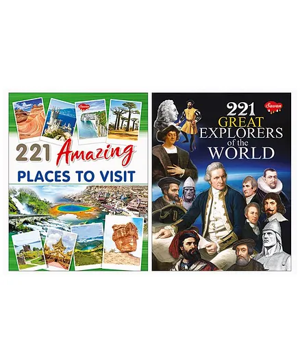 221 Amazing Places & Great Explorers Encyclopedias Set of 2 - English