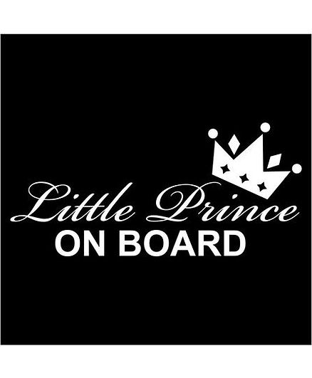 Fusion Graphix Little Prince On Board Sticker - Black