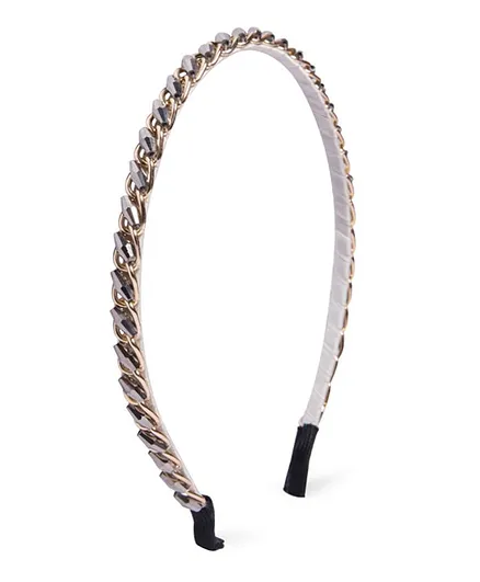 Little Hip Boutique Diamond Hair Band - Grey