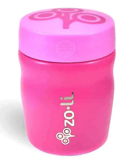 ZoLi Pow Dine Stainless Steel Insulated Food Jar Pink - 355 ml
