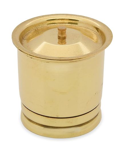 Shripad Steel Home Miniature Brass Water Storage Tank - Golden