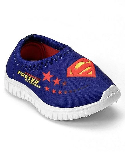 Superman Casual Slip On Shoes - Royal Blue