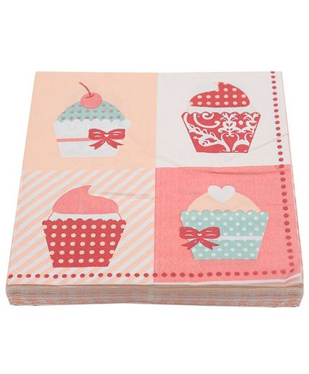 Quirky Monkey Cupcake Tissue Paper Multicolor - Set of 20