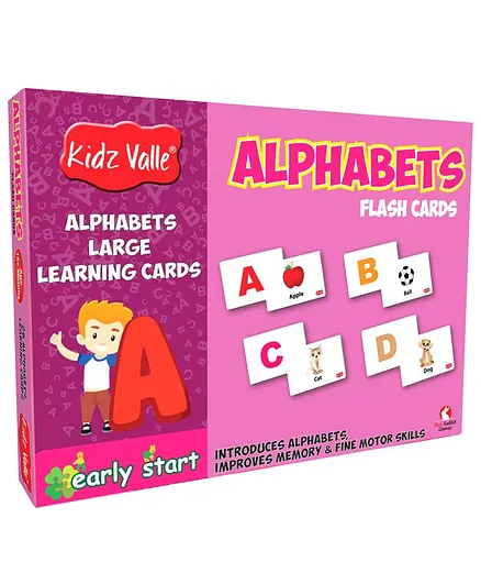 Kidz Valle Alphabets Flash Cards - 26 Alphabets
