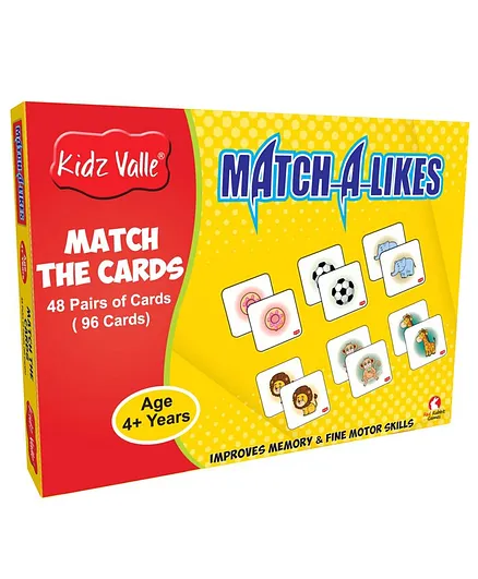 Kidz Valle Match-a-Like Match the Cards 48 Pairs (96 Cards)
