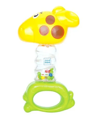 Mee Mee Giraffe Shape Rattle Toy (Color May Vary)