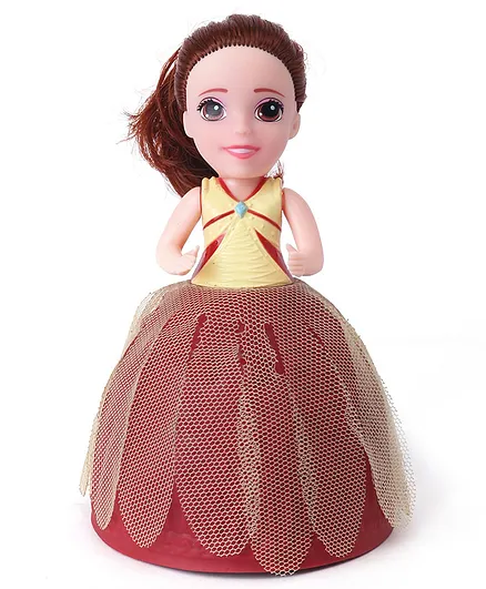 Cupcake Gelato Surprise Doll Maroon - Height 16.5 cm