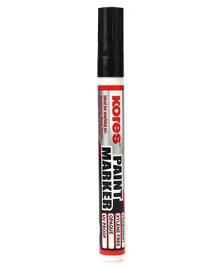 Kores Paint Marker Pen Black - Length 14.5 cm