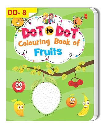 Dot To Dot Colouring Book of Fruits - English