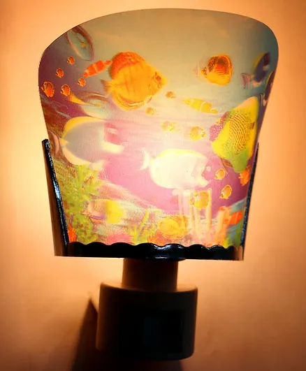 Skylofts EU Plug 3D Aquarium Design Bright Night Lamp - Blue