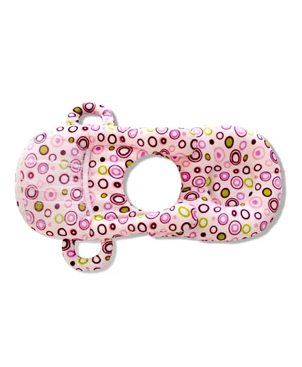 BabyMoon Baby Portable Detachable Feeding Pillows Circle Print - Pink