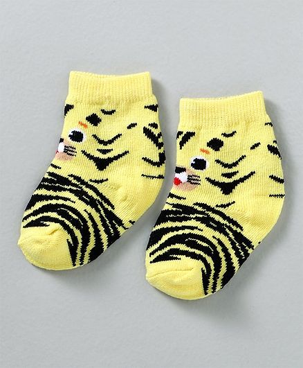 Cute Walk by Babyhug Non Terry Antibacterial Ankle Length Socks - Yellow