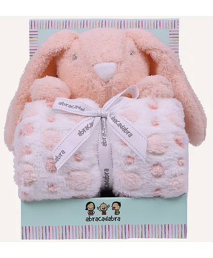 Abracadabra Blanket & Soft Toy Set - Pink