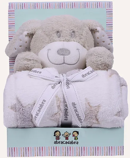 Abracadabra Blanket & Soft Toy Set - Beige