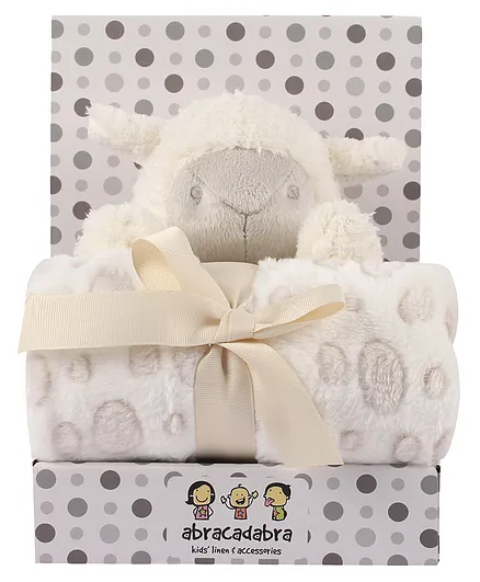 Abracadabra Blanket & Soft Toy Set - White