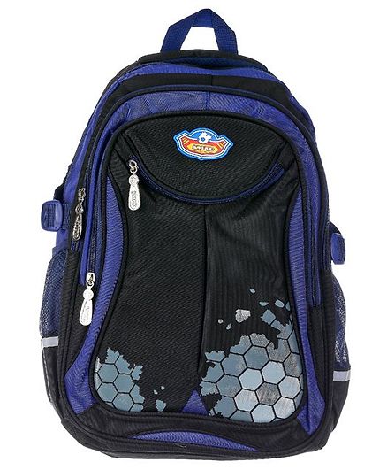 SMJM School Bag Navy & Black - 17 Inches