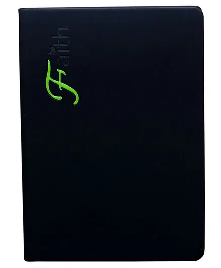 Tiara Diaries Designer Italian Leather A5 Faith Diary Black - 224 Pages
