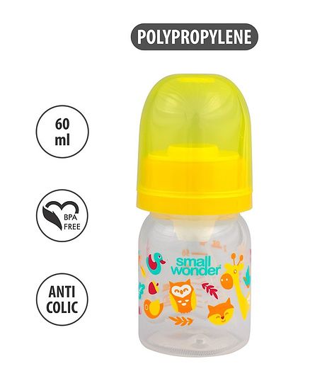 Small Wonder Admire Polypropylene Feeding Bottle Yellow - 60 ml