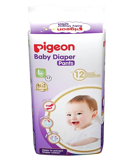 Pigeon Ultra Premium Large Size Baby Diaper Pants - 32 Pieces