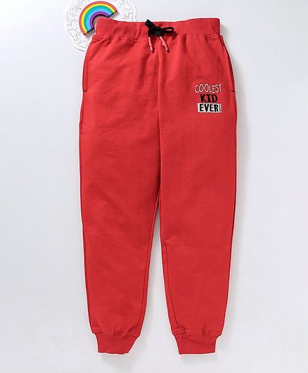 Bonkerz Cooloest Kid Ever Design Full Length Lounge Pant - Red