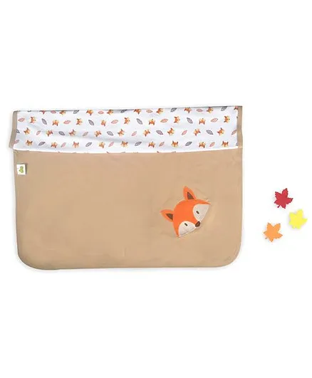 Beebop Double Layered Reversible Blanket Fox Print - Light Brown