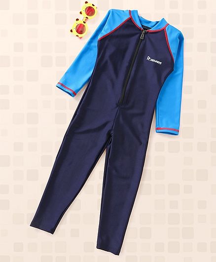 Rovars Full Sleeves Legged Swimsuit - Blue