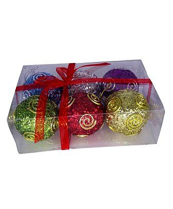 Funcart Christmas Baubles Pack of 6 - Multicolour