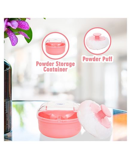 Mee Mee Premium Powder Puff With Case - Pink