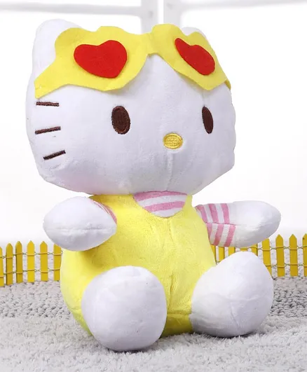 Hello Kitty Soft Toy White & Yellow - Height 24 cm