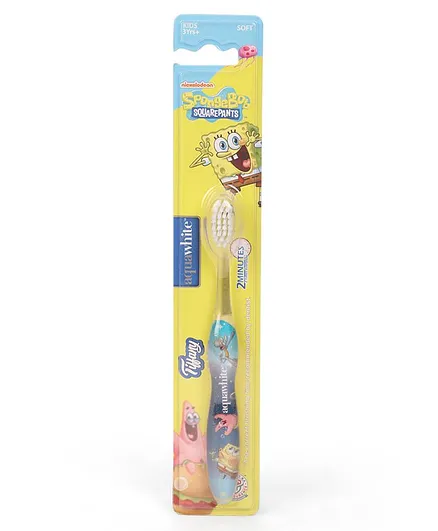 aquawhite Spongebob Squarepants Tiffany Kids Toothbrush - Yellow