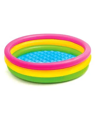 Intex Sunset Glow Pool Ring - Pink Yellow Green