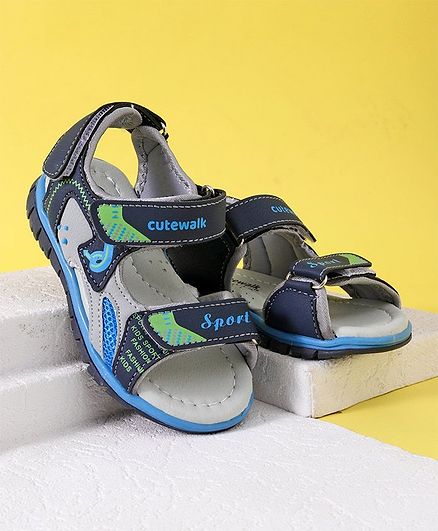 Cute Walk by Babyhug Sandals Sport Print - Blue