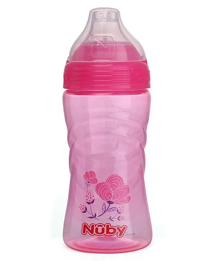 Nuby Sip It Sports Spout Sipper Pink - 360 ml