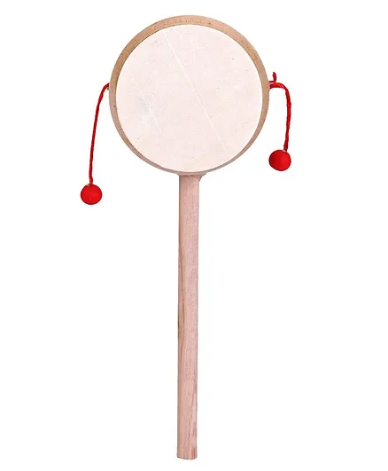 Classic Wooden Rattle - Beige
