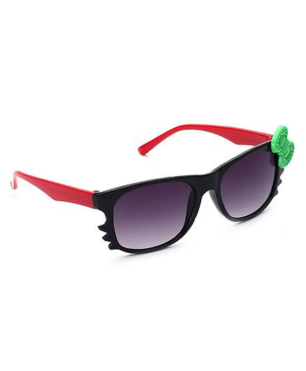 Babyhug Girls Sunglasses Bow Applique - Black