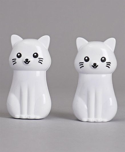 Kitty Shaped Sharperner Pack of 2 - White