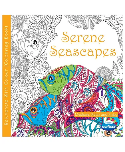 Serene Seascapes Coloring Book - English