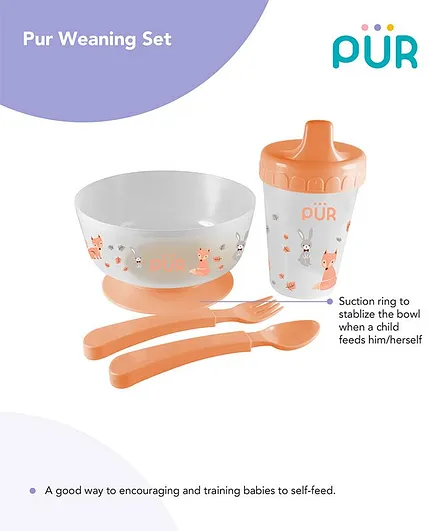 Pur Weaning Set Orange - Cup Capacity 250 ml
