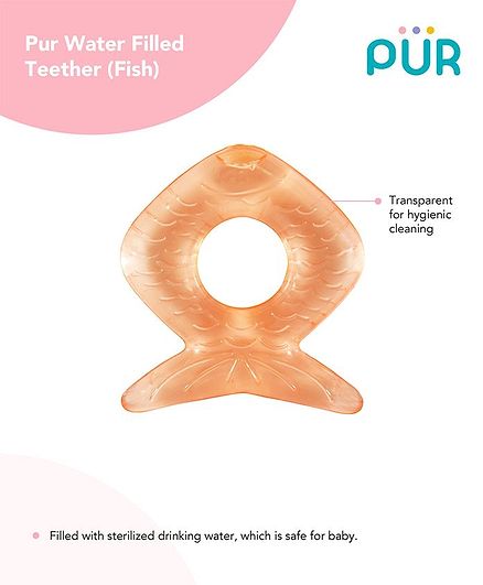 Pur Fish Shaped Teether - Orange