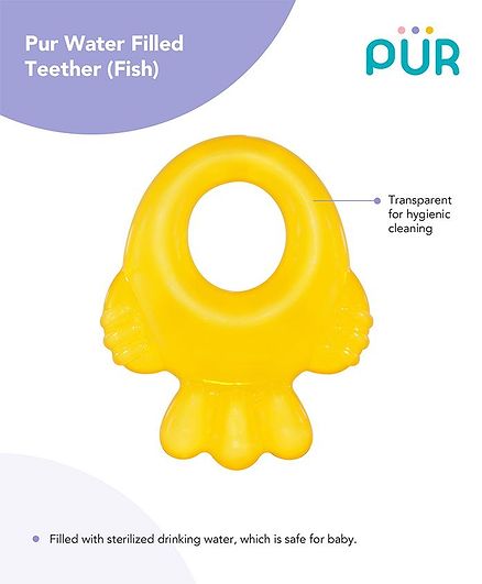 Pur Fish Shaped Water Filled Teether (Colour May Vary)