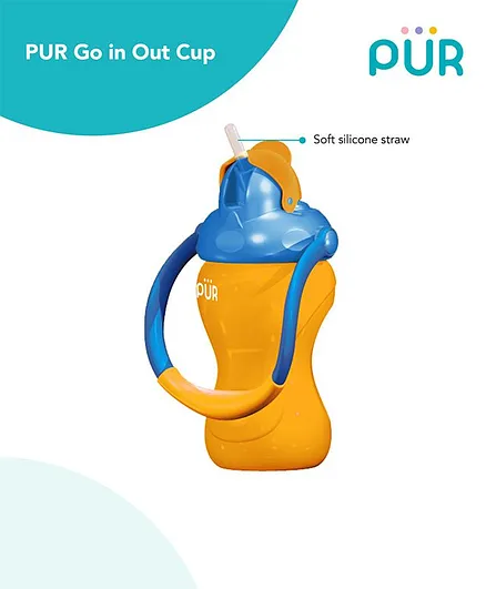 Pur Go'in Out Sipper Cup Yellow & Blue - 250 ml