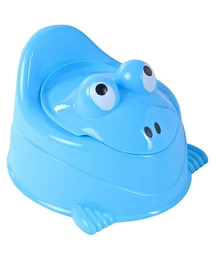 Froggy Shaped Potty Chair With Lid - Blue