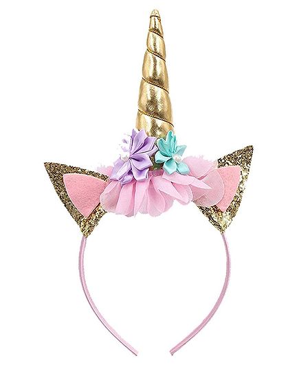 Party Propz Unicorn Themed Head Band - Golden