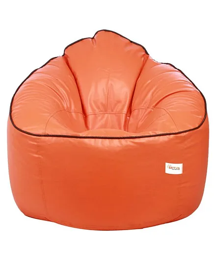 Sattva Muddha Sofa Bean Bag Cover Without Beans XXXL - Orange