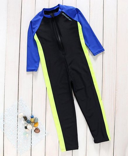 Lobster Full Sleeves Swimsuit - Blue Black