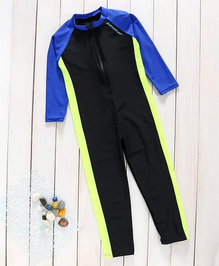 Lobster Full Sleeves Swimsuit - Blue Black